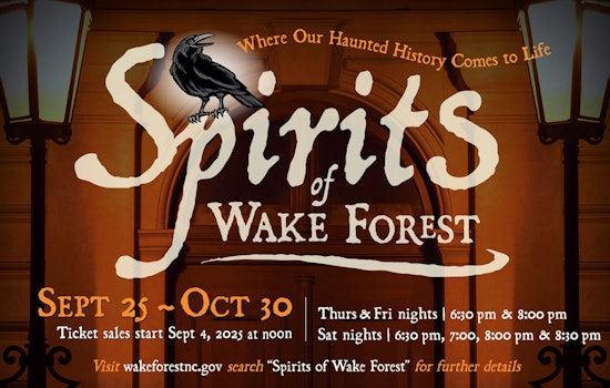 "Spirits of Wake Forest" Ghost Walks to Haunt Downtown Streets Again This Fall