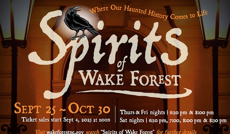 "Spirits of Wake Forest" Ghost Walks to Haunt Downtown Streets Again This Fall
