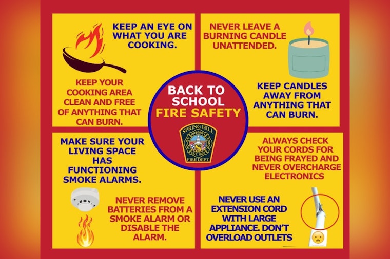 Spring Hill Fire Department Advocates for Vigilance in Fire Prevention on Social Media