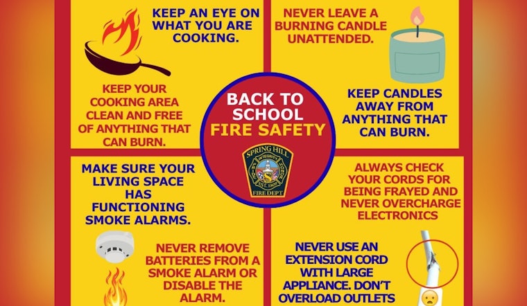 Spring Hill Fire Department Advocates for Vigilance in Fire Prevention on Social Media