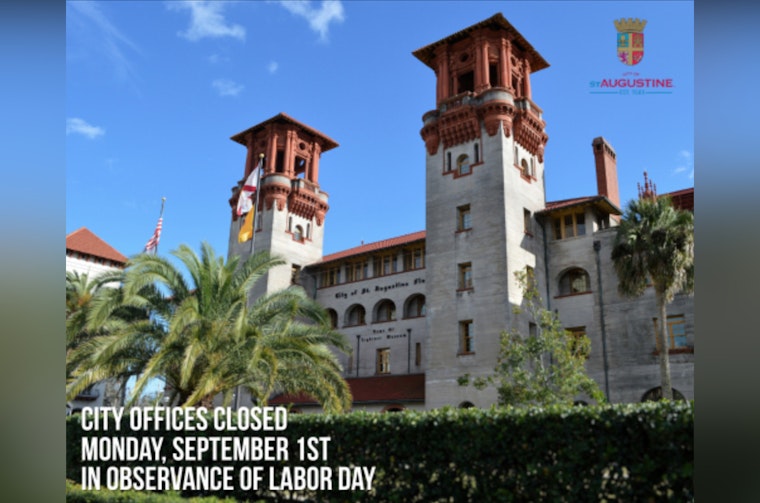 St. Augustine City Offices to Close for Labor Day While Sanitation Services Continue as Normal