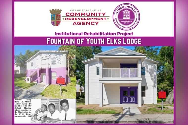 St. Augustine's Historic Fountain of Youth Elks Lodge Unveils $1.3M Renovation at Ribbon-Cutting Ceremony