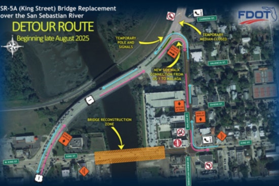St. Augustine's King Street Bridge Replacement to Commence After 2026 Night of Lights, FDOT Plans Detours and Upgrades