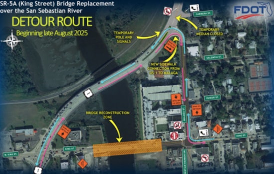 St. Augustine's King Street Bridge Replacement to Commence After 2026 Night of Lights, FDOT Plans Detours and Upgrades