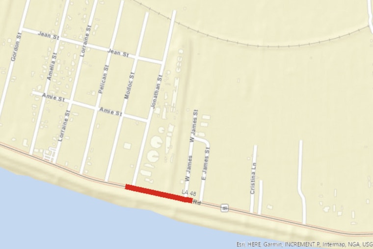 St. Charles Parish Reports LA 48 River Road Closure for Weekend Construction