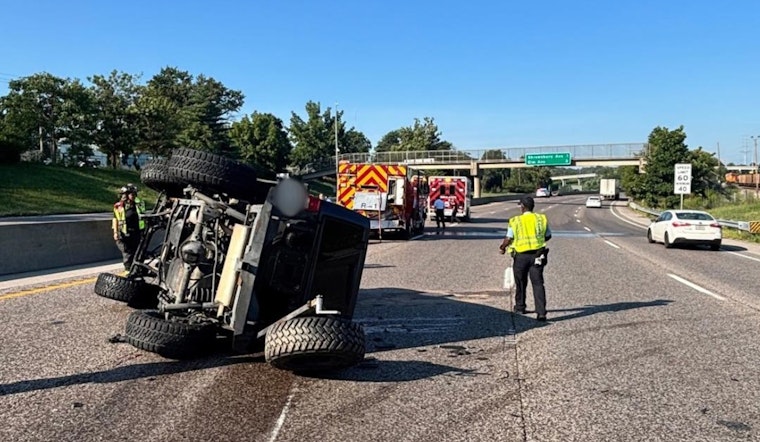 St. Louis First Responders Involved in Near Miss as Vehicle Strikes Fire Engine on I-44