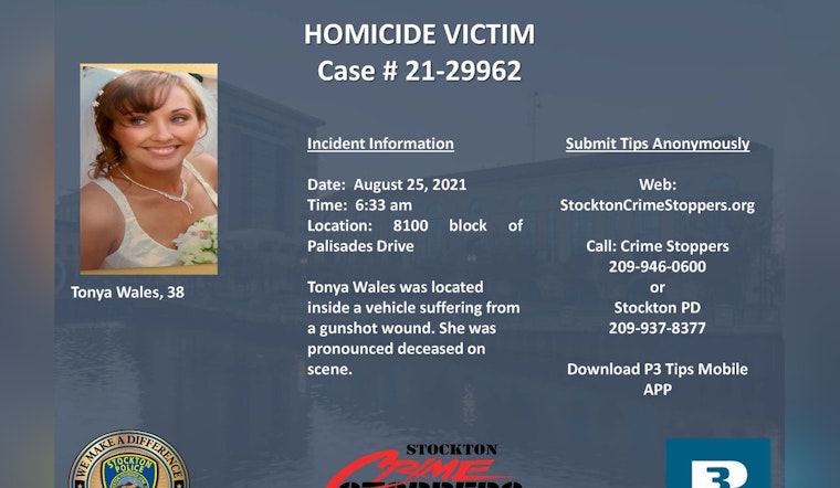 Stockton Community Urged to Help Solve 4-Year-Old Murder of Mother Tonya Wales With $10000 Reward Offered