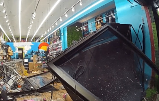 Stolen Vehicle Rams into West Seattle Smoke Shop in Early Morning Smash-and-Grab Heist
