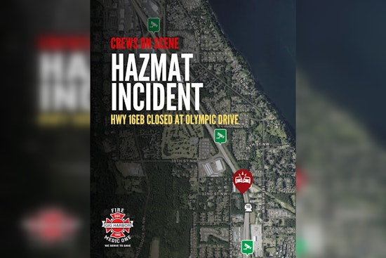Suspected DUI Driver Strikes Construction Zone Near Tacoma Narrows Bridge, Triggers Hazmat Response