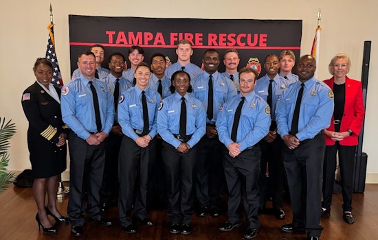 Tampa Fire Rescue Bolsters Ranks with 14 New Firefighters from Graduating Recruit Class 25-02