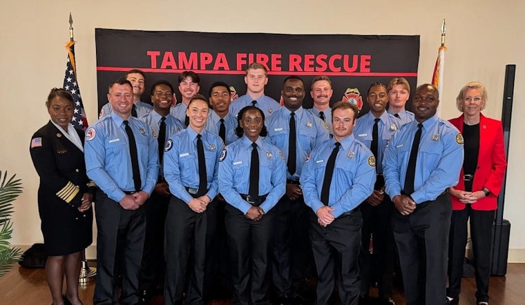 Tampa Fire Rescue Bolsters Ranks with 14 New Firefighters from Graduating Recruit Class 25-02