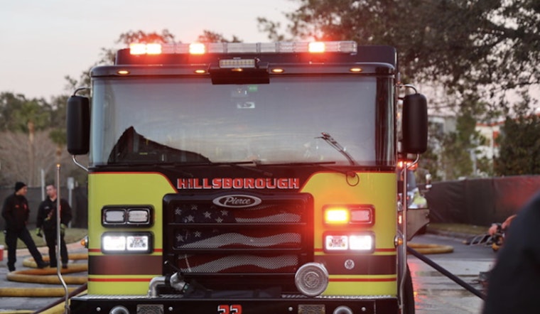 Tampa Firefighter Hospitalized as Crews Battle Major Scrapyard Blaze in Hillsborough County