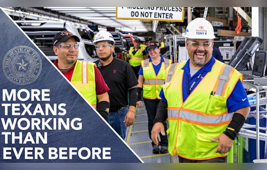 Texas Celebrates Record-Breaking Employment Figures and Workforce Growth, Governor Greg Abbott Announces