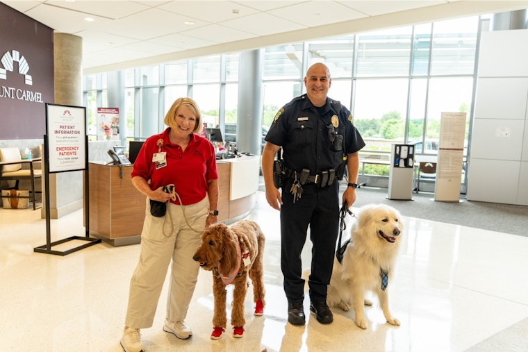 Therapy Dogs Bo and Griffin Bring Joy to Patients at Mount Carmel Grove City