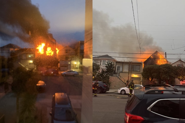 VIDEO: Three Homes Engulfed in Flames Amid Early Morning Blaze in San Francisco, One Person Battling Life-Threatening Injuries