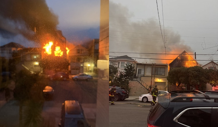 VIDEO: Three Homes Engulfed in Flames Amid Early Morning Blaze in San Francisco, One Person Battling Life-Threatening Injuries
