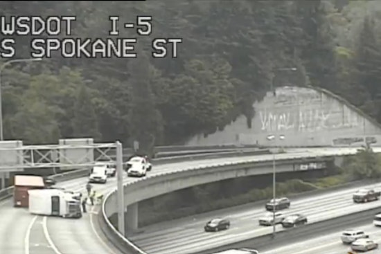 Traffic Alert: Overturned Semi-Truck on I-5 Leads to Extended Closure of Spokane Street Off-Ramp