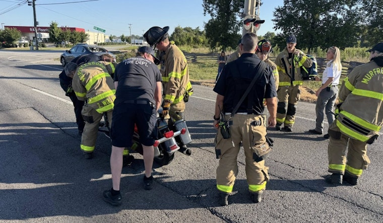 Traffic Disrupted in Murfreesboro Following Injury Crash Involving Car and Motorcycle