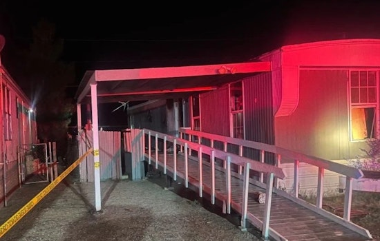 Tragic Mobile Home Fire in Las Cruces Claims a Life, Injures Firefighter; Cause Under Investigation