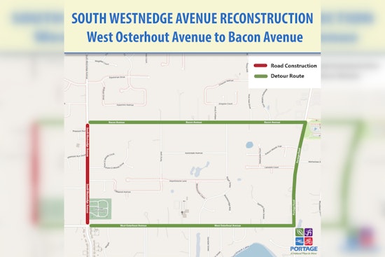 Travel Alert — South Westnedge Avenue in Portage Closing for 3 Weeks During Infrastructure Upgrade