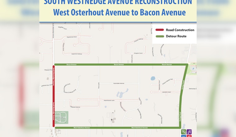 Travel Alert — South Westnedge Avenue in Portage Closing for 3 Weeks During Infrastructure Upgrade
