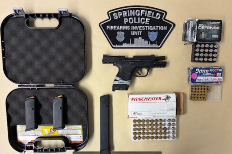 Two Arrested in Springfield After Man Allegedly Points Gun at Detectives, Illicit Firearms Seized
