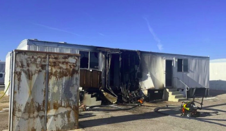 Two Injured in Northeast Las Vegas Mobile Home Fire