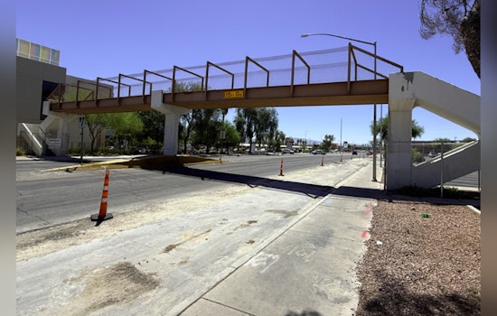 Upcoming Maryland Parkway Lane Closures in Las Vegas Set for Pedestrian Bridge Demolition