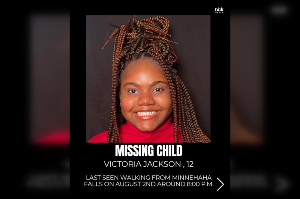 Urgent Search for Missing 12-Year-Old Victoria Alexandria Jackson in Minneapolis