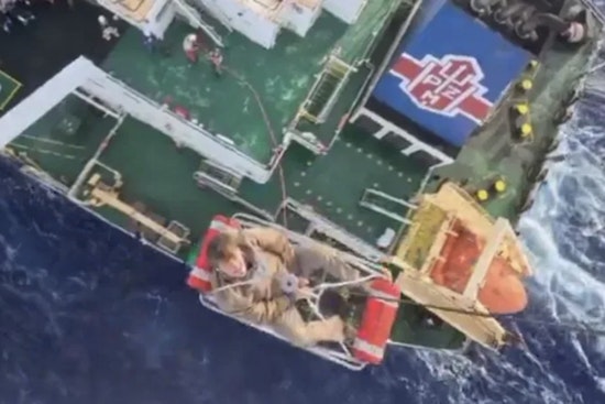 U.S. Coast Guard Swiftly Medevacs Man Exhibiting Stroke Symptoms from Tanker Near Port St. Lucie