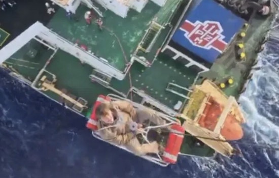 U.S. Coast Guard Swiftly Medevacs Man Exhibiting Stroke Symptoms from Tanker Near Port St. Lucie