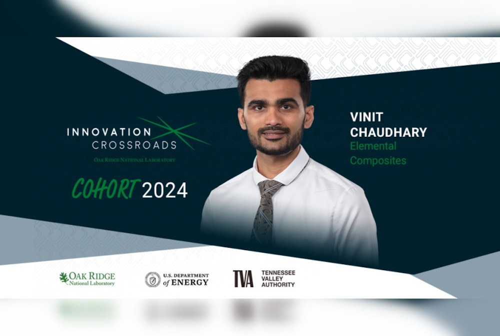 UT Knoxville Alumnus Vinit Chaudhary Spearheads Sustainable Material Innovation with Elemental Composites
