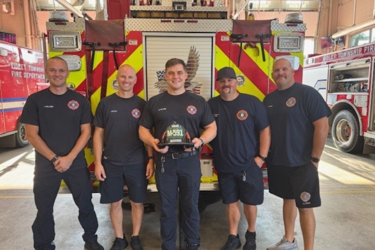 Violet Township Fire Department Celebrates Team Members' Completion of Probationary Year