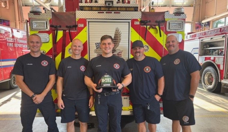 Violet Township Fire Department Celebrates Team Members' Completion of Probationary Year