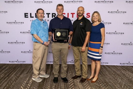 Wake Forest Power Shines with Public Power Awards of Excellence at ElectriCities Meeting
