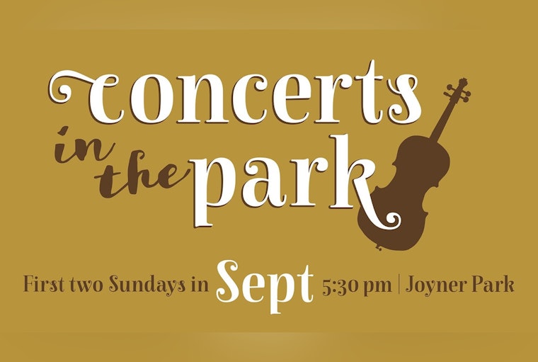Wake Forest to Host Free "Concerts in the Park" Series in September with Performances by "The Deloreans" and "The Phoebes"