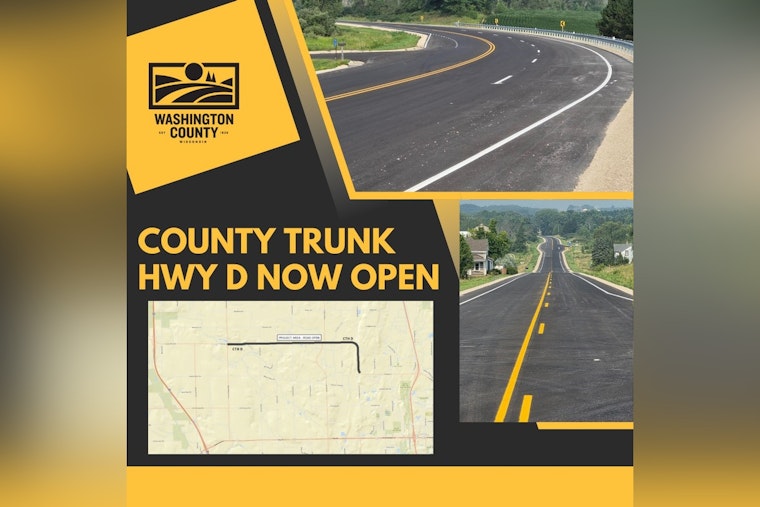 Washington County Celebrates Reopening of Upgraded CTH D Road in Wisconsin