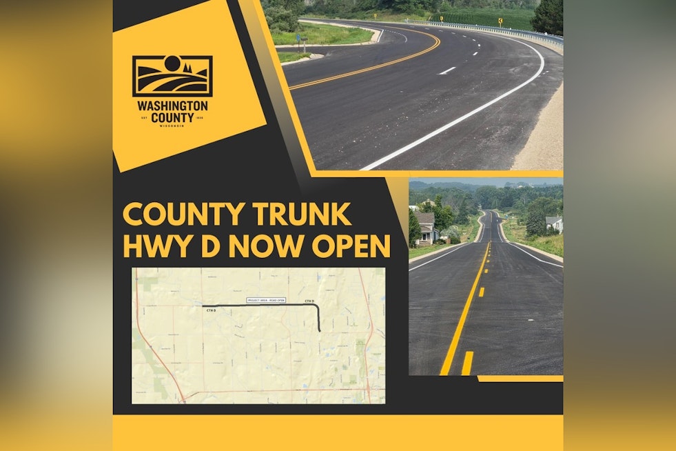 Washington County Celebrates Reopening of Upgraded CTH D Road in Wisconsin