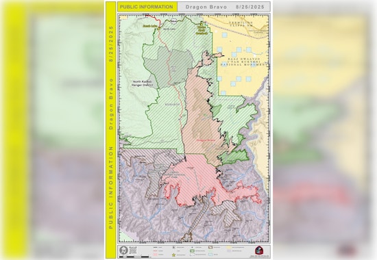 Weather Aids in Battle Against Dragon Bravo Fire, Highway 67 Safety Measures Ensue Amidst Ongoing Evacuations