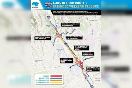 Weekend Lane Closures on I-405 Through Sepulveda Pass Set to Challenge Los Angeles Motorists