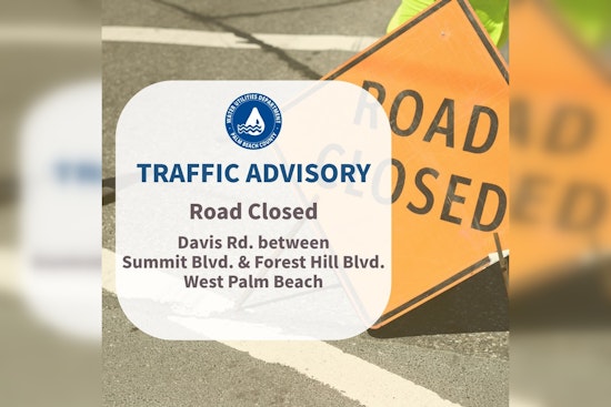 West Palm Beach Faces Traffic Delays Due to Urgent Water Main Repairs on Davis Rd.
