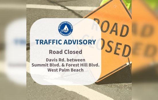 West Palm Beach Faces Traffic Delays Due to Urgent Water Main Repairs on Davis Rd.