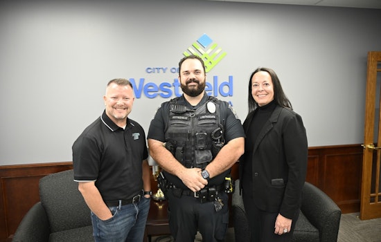 Westfield Police Department Celebrates Officer Mathioudakis's 5 Years of Dedicated Night Shift Service