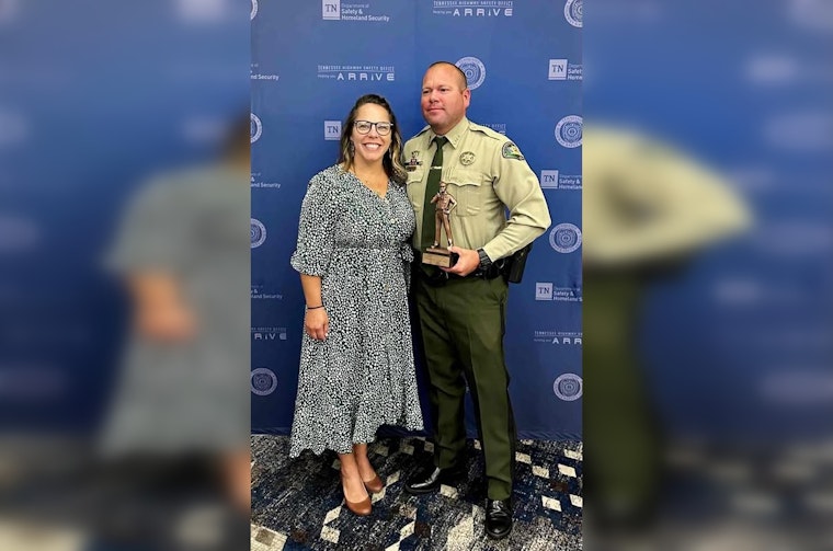 Williamson County Deputy Honored with THSO's "Beyond The Traffic Stop Award" and $5,000 Scholarship