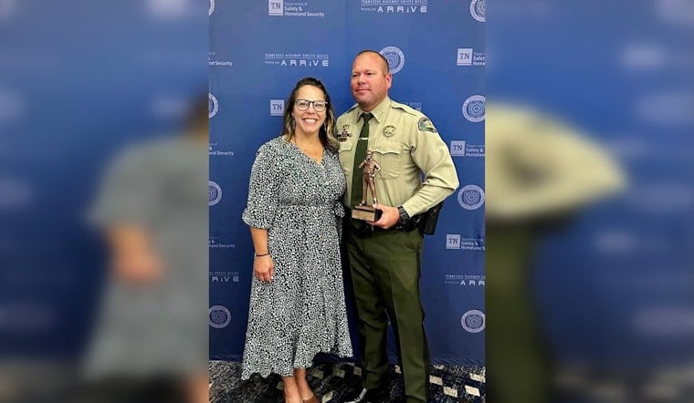 Williamson County Deputy Honored with THSO's "Beyond The Traffic Stop Award" and $5,000 Scholarship
