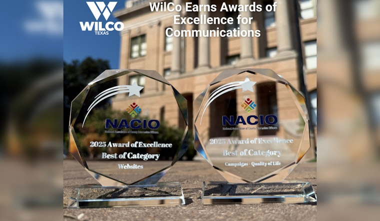 Williamson County Honored with Three Top NACIO Awards for Excellence in Communication