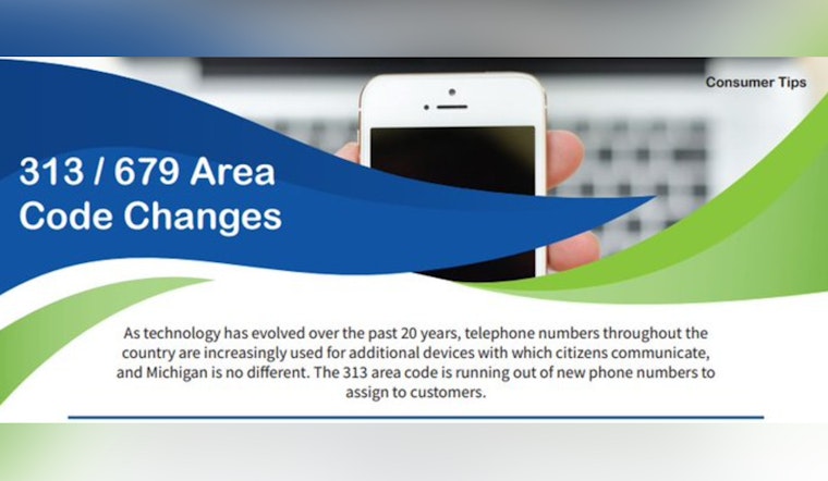 313 Area Code Gains a Partner, Detroit to Adopt 10-Digit Dialing Ahead