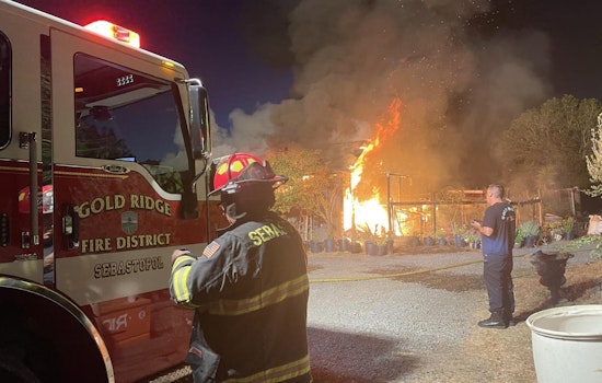 Bazaar Sonoma Chinese Restaurant in Forestville Damaged by Morning Blaze