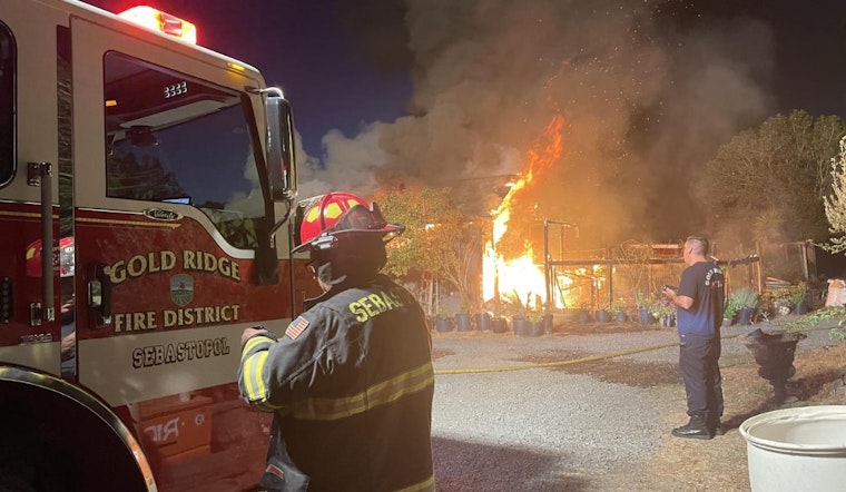 Bazaar Sonoma Chinese Restaurant in Forestville Damaged by Morning Blaze