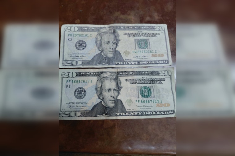 Alert Issued in Key West Over Circulation of Counterfeit $20 Movie Prop Bills